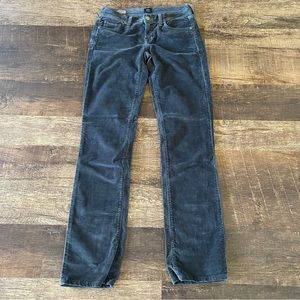 COH Gray Ava Stretch Low Waist Straight Leg Corduroy (non-ribbed) Pants Size 26